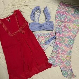 Old Navy Cover-Up with bathing suit size 6/7